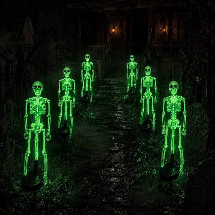 ⏰limited-time 50% OFF💀 Solar Skeleton Yard Stake