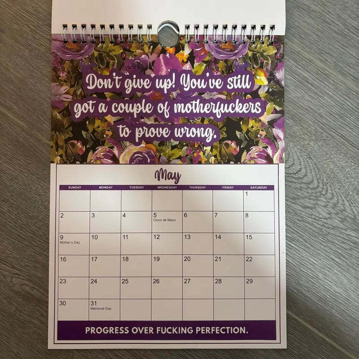 📅 2027 Sweary Mental Health Calendar - Perfect for Home Decor & Gift Ideas