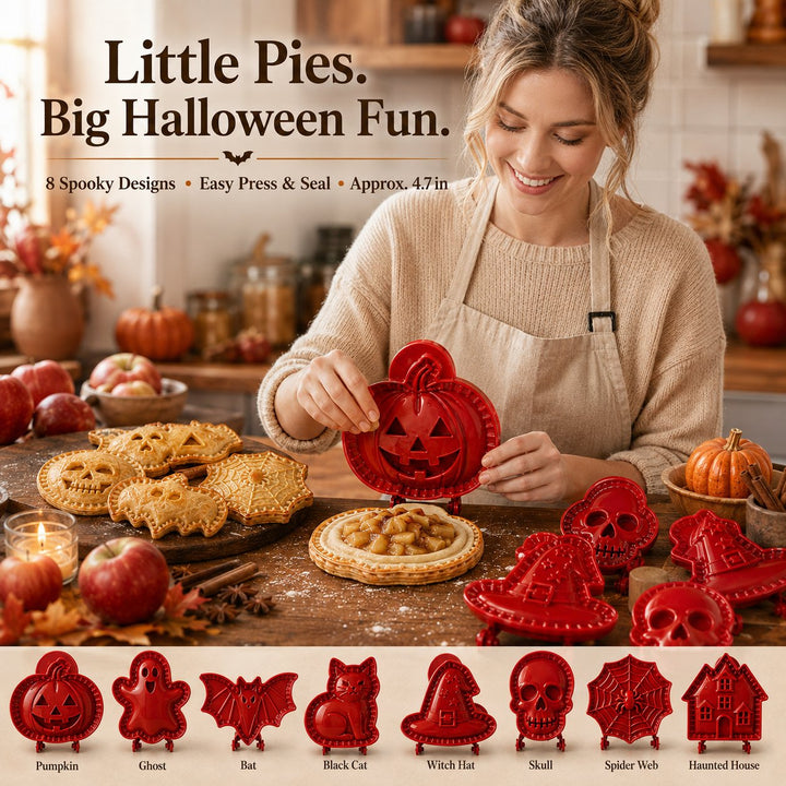 🎃 8-Piece Halloween Mini Hand Pie Mold Set