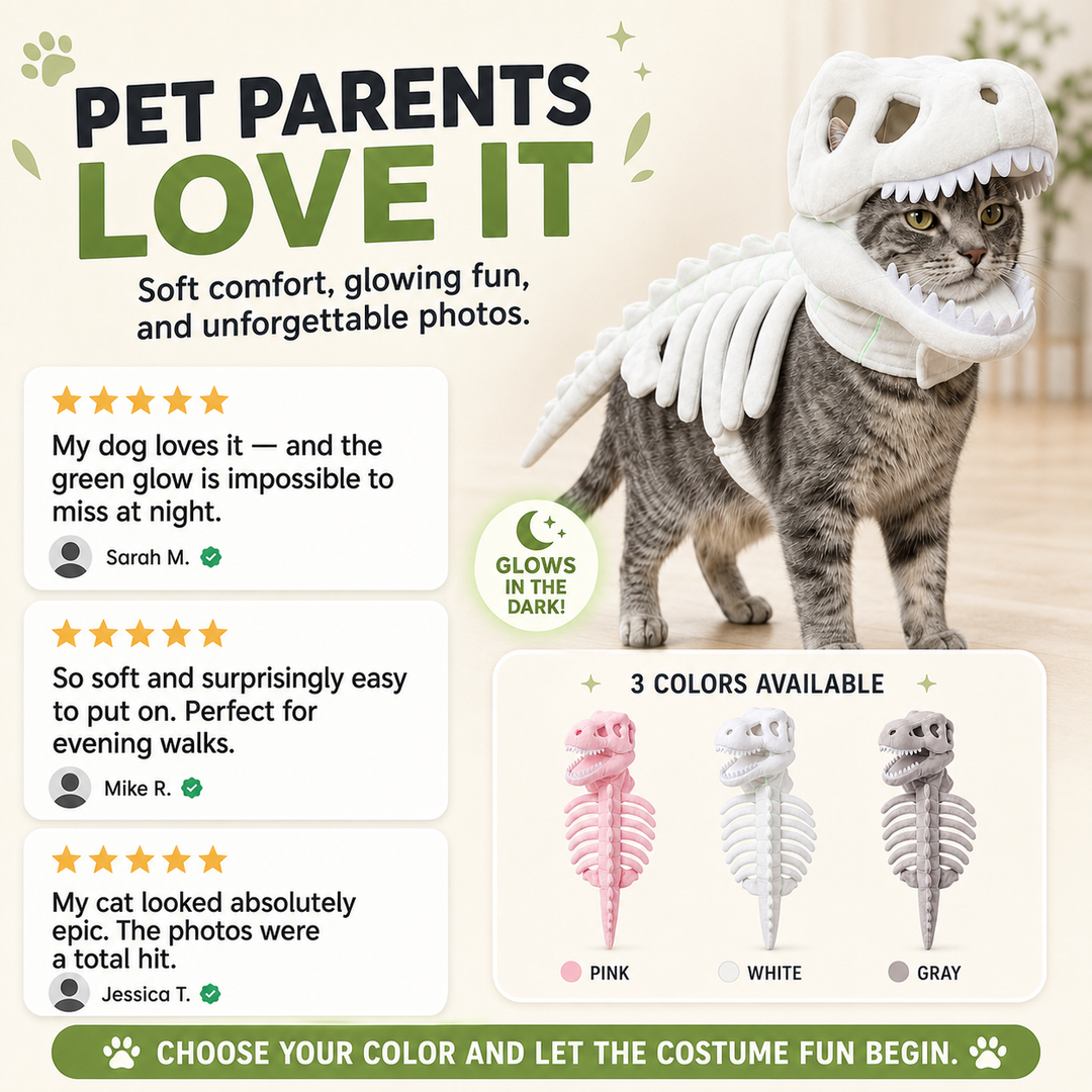 ✨Dinosaur skeleton pet clothing