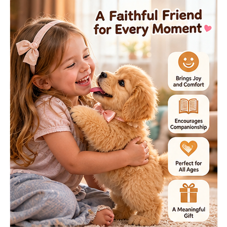 🎄45% OFF🐕🐾 Golden Buddy Realistic Robot Golden Retriever Puppy