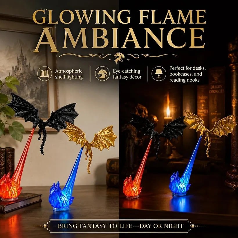 🔥LAST DAY 49% OFF🎁Flying Dragon Bookshelf Light 2026