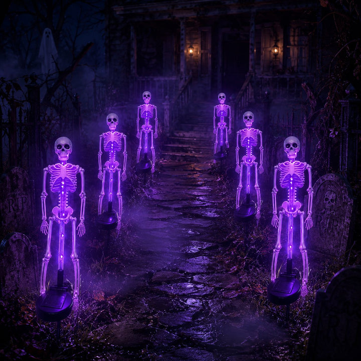 ⏰limited-time 50% OFF💀 Solar Skeleton Yard Stake