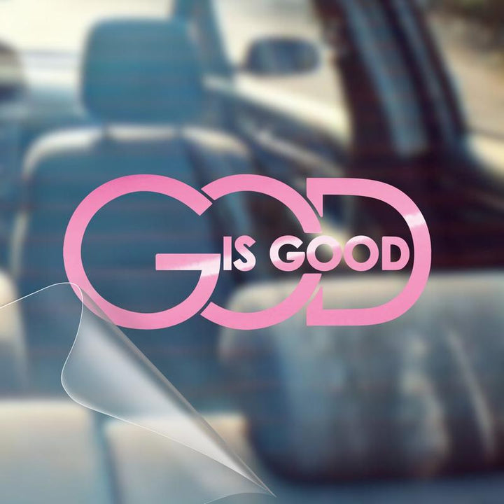 🙏 "God Is Good" Christian Car Decal Sticker | Premium Religious Décor