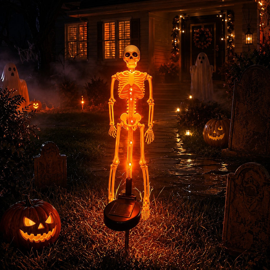 ⏰limited-time 50% OFF💀 Solar Skeleton Yard Stake