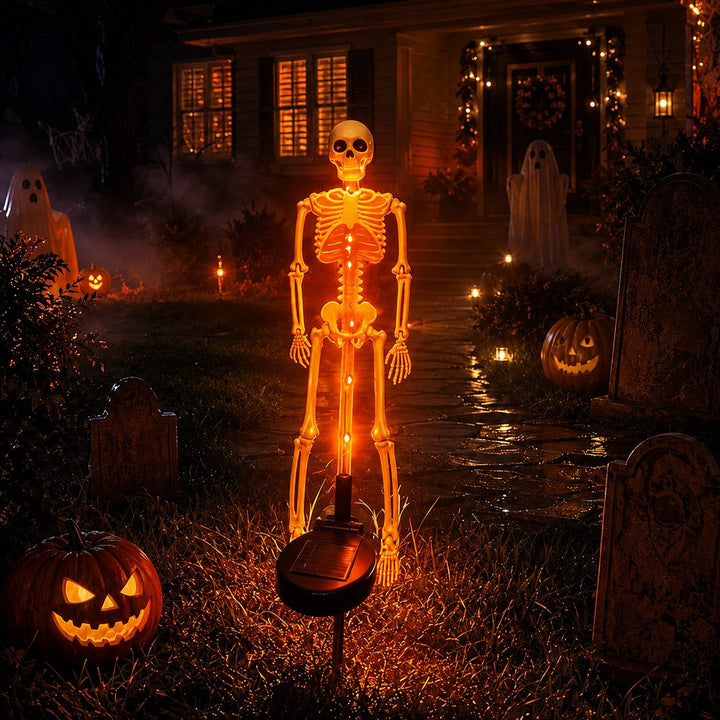 ⏰limited-time 50% OFF💀 Solar Skeleton Yard Stake