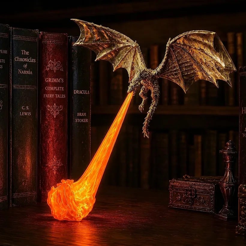 🔥LAST DAY 49% OFF🎁Flying Dragon Bookshelf Light 2026