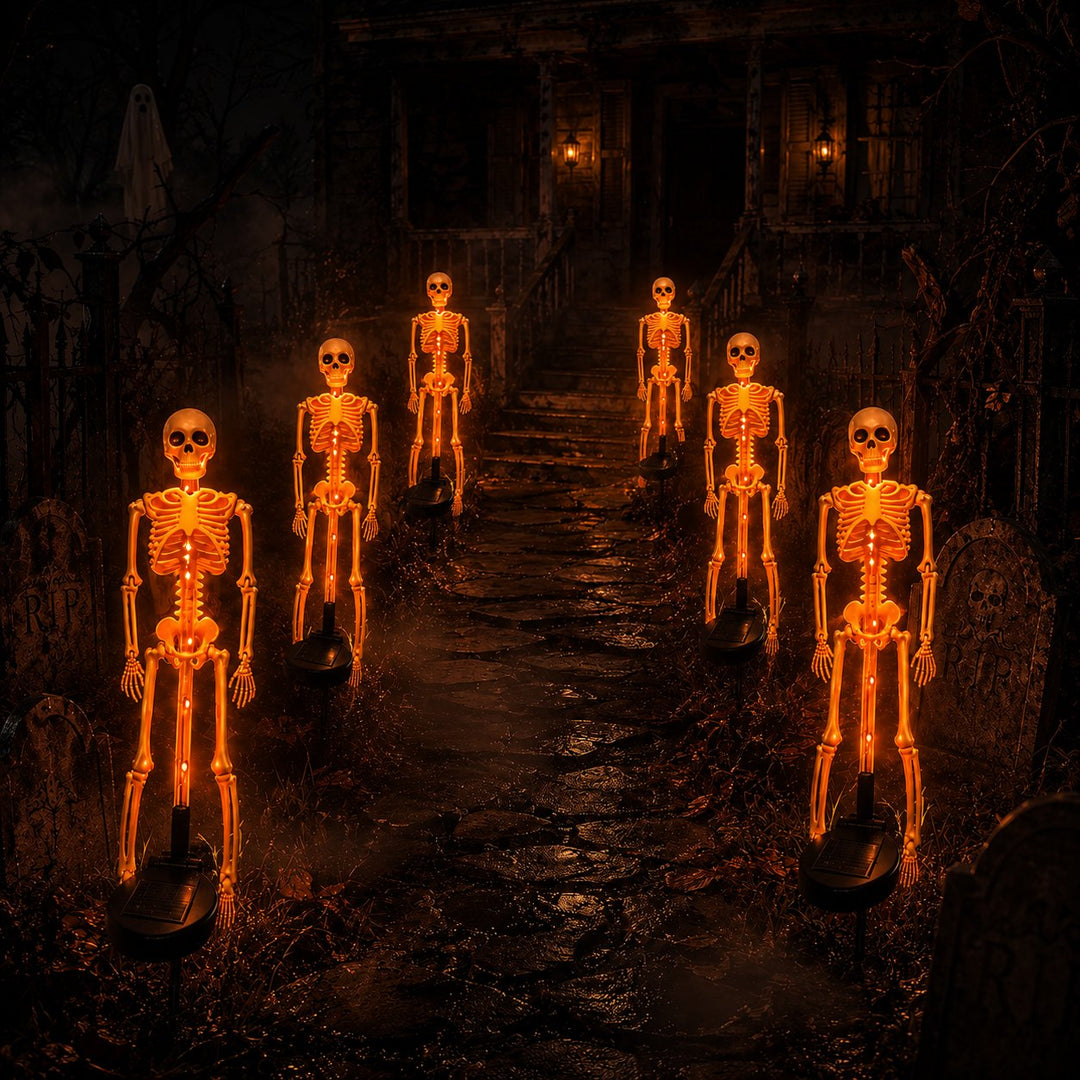 ⏰limited-time 50% OFF💀 Solar Skeleton Yard Stake