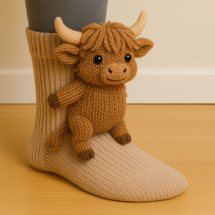 🎁Last Day Sale 49% OFF 🔥Cosy 3D Knit Animal Socks, Cute & Comfy for You or a Lovely Gift 💝
