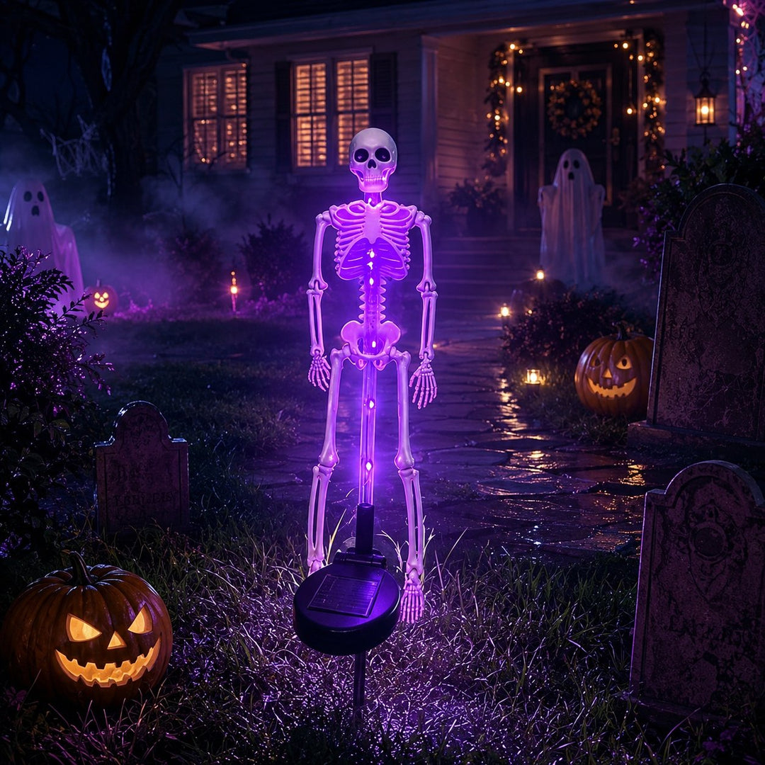 ⏰limited-time 50% OFF💀 Solar Skeleton Yard Stake