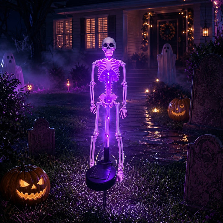 ⏰limited-time 50% OFF💀 Solar Skeleton Yard Stake