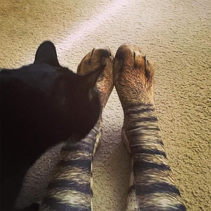 Funny Novelty Animal Paw Socks Personalized Gift For Christmas