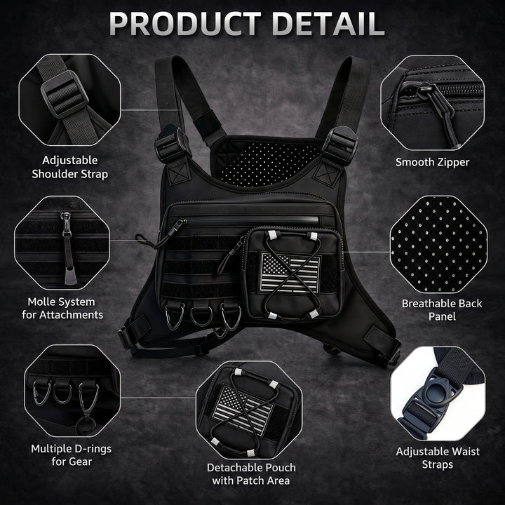 Lightweight Tactical Chest Rig Bag