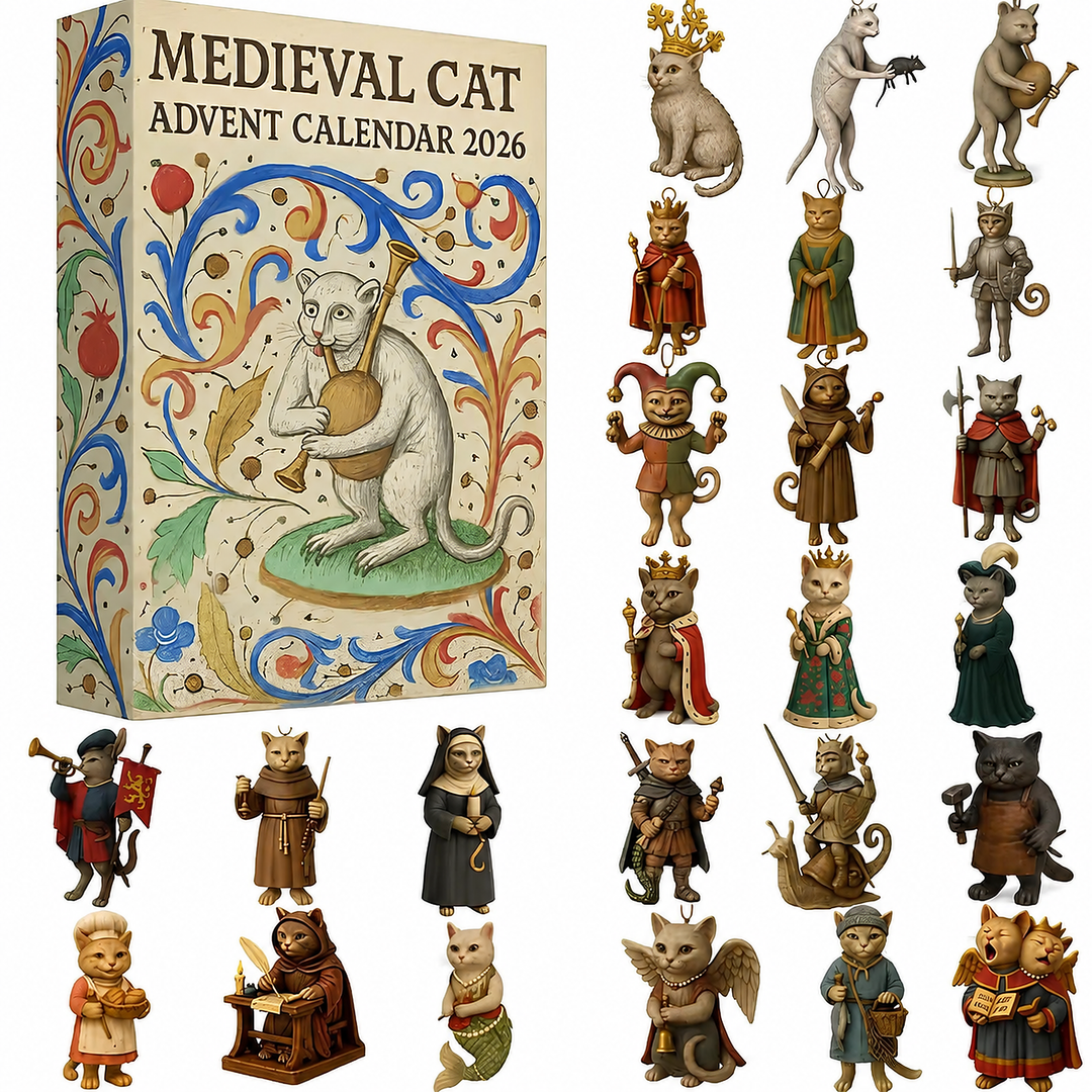 🔥Limited Edition, Only 100 Sets Left! - ✨Medieval Cat Advent Calendar 2026